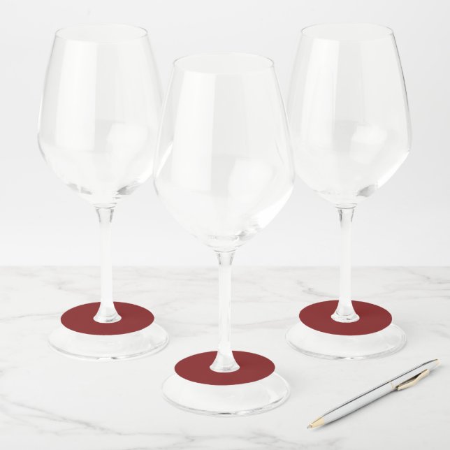 Étiquette Pour Verre De Vin Moonlight Red (Lot)
