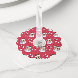 Étiquette Pour Verre De Vin Motif de Noël 89