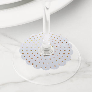 Étiquette Pour Verre De Vin Motif d'or 5