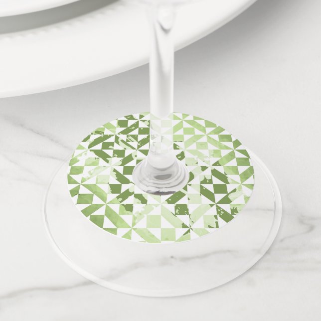 Étiquette Pour Verre De Vin Motifs d'aquarelle 3 (De près)