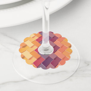 Étiquette Pour Verre De Vin Nouvelle création de Motif 4