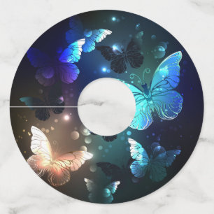 Étiquette Pour Verre De Vin Papillon de nuit