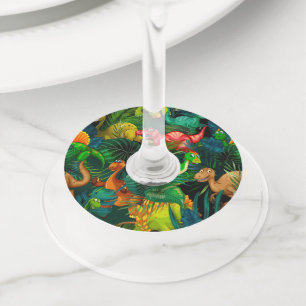 Étiquette Pour Verre De Vin Parc Dinosaur