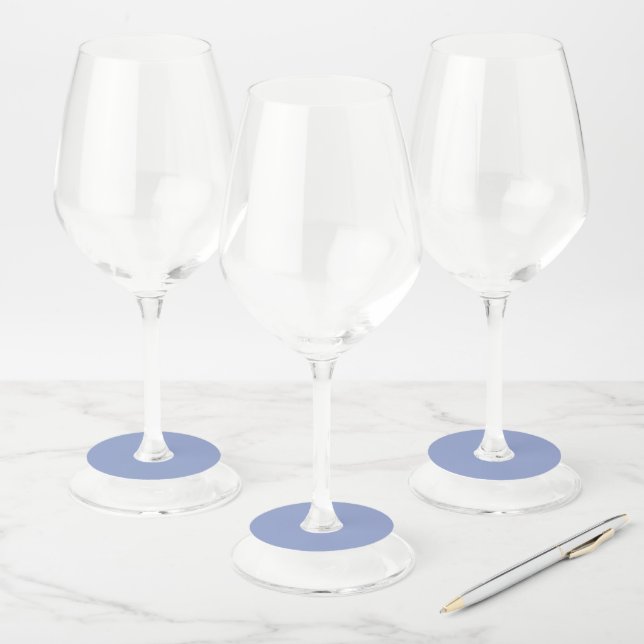 Étiquette Pour Verre De Vin Periwinkle (Lot)