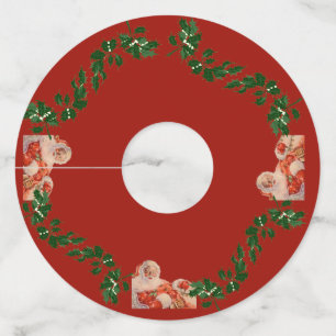 Étiquette Pour Verre De Vin Santas