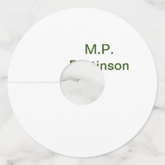 Étiquette Pour Verre De Vin Simple vert minimal ajouter votre nom de texte pho