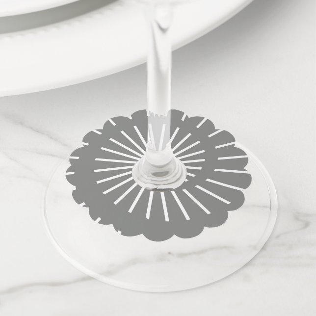 Étiquette Pour Verre De Vin Soleil 6 (De près)