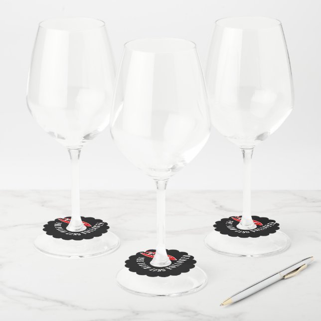 Étiquette Pour Verre De Vin Suivez le chemin moins suivi (Lot)