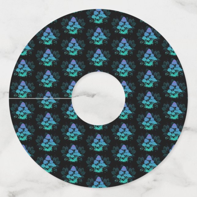 Étiquette Pour Verre De Vin Tabourets dans Bushes (Devant)