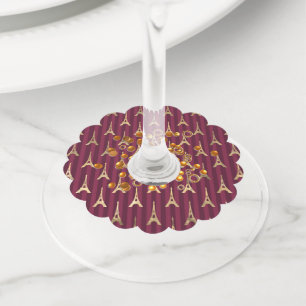 Étiquette Pour Verre De Vin Tour Eiffel