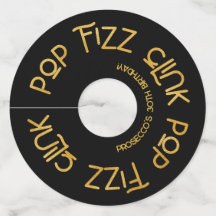 Typographie élégante Pop Fizz Clink Anniversaire