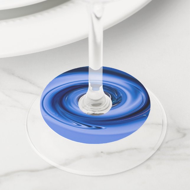 Étiquette Pour Verre De Vin Vortex par Shirley Taylor (De près)