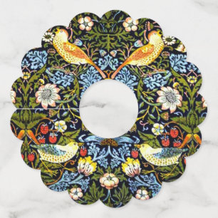 Étiquette Pour Verre De Vin William Morris - Strawberry Thief,