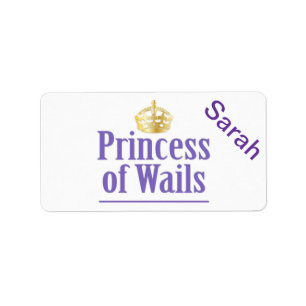 Étiquette Prince de Galles / Princesse de Galles (Pays de Ga