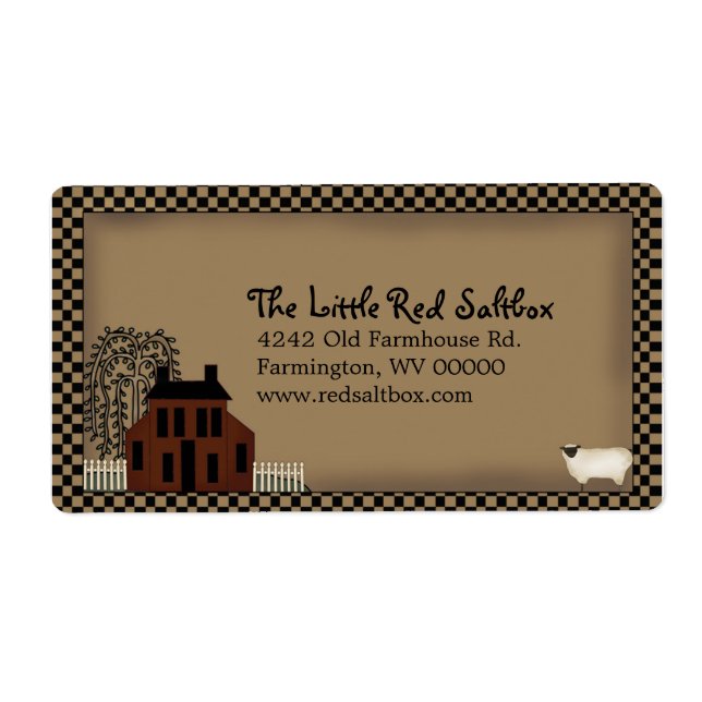 Étiquette principal Saltbox House Expédition (Devant)