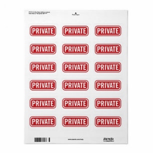 Étiquette privé