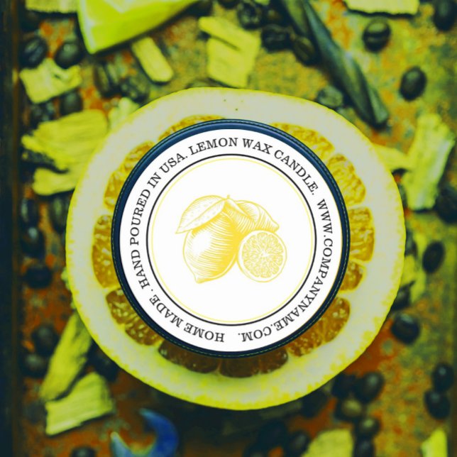 Étiquette produit citrons aquarelle (#zazzlemade #lemon #weddingfavor #lemonlabel, #lemoncello)