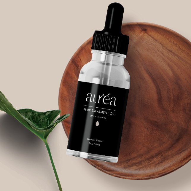 Étiquette produit de bouteille de beauté cosmétiqu (Créateur téléchargé)