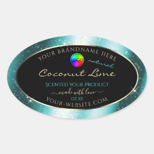Étiquette produit Turquoise de cadre de Parties sc