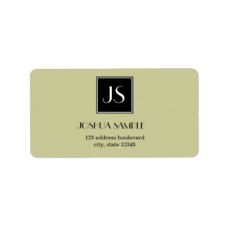 Étiquette Professionnellement simple