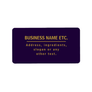 Étiquette Purple & Gold polyvalent