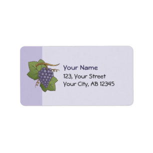 Étiquette Raisins de Lilac
