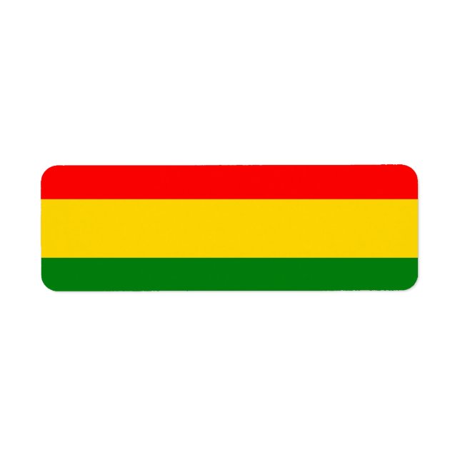 Étiquette Rasta (Devant)