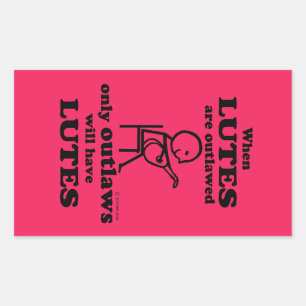 Étiquette rectangulaire interdite aux lutes