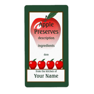 Étiquette Red Apple Preserve
