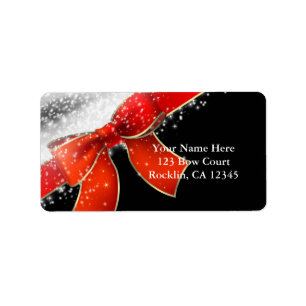 Étiquette Red Bow lance Chic Black Christmas Invitations