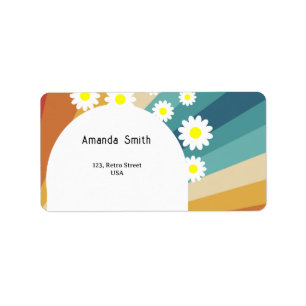 Étiquette Retro Groovy 