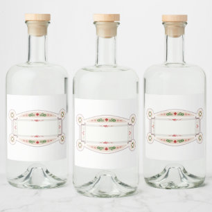 Etiquette rétro pour flacon  liquor bottle label