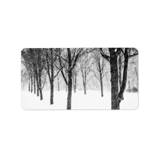 Étiquette ris I side with trees