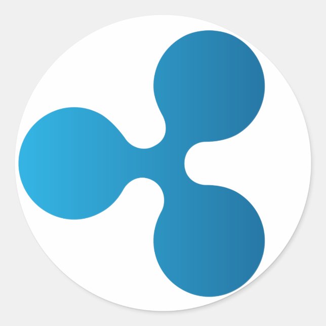 Étiquette ronde XRP Cryptodevise (Devant)