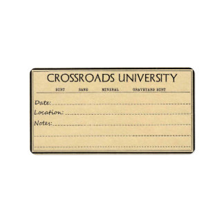 Étiquette Rootwork pour les droites et les minérau