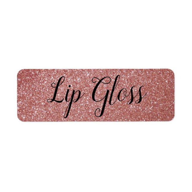 étiquette rose Gold Lipgloss (Devant)
