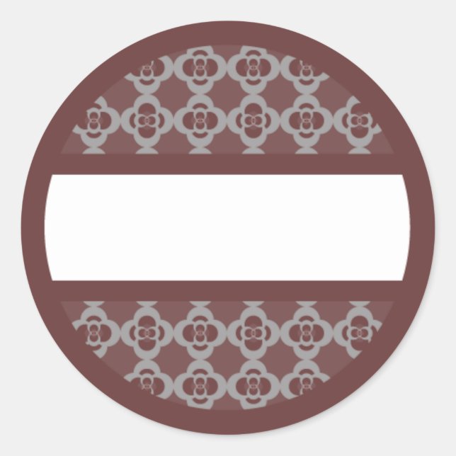 Étiquette rouge arrondi (Devant)