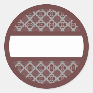 Étiquette rouge arrondi