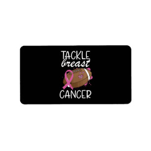 Étiquette Ruban de sensibilisation au cancer du sein Tackle