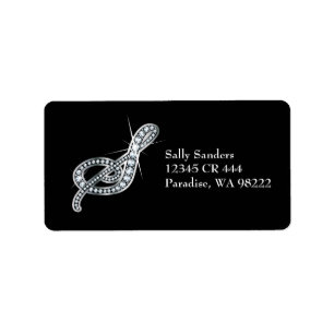 Étiquette S Script "Diamond Bling"