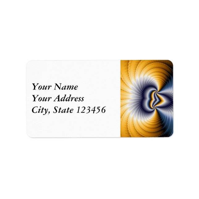 Étiquette Sans dieu - Fractal (Devant)