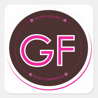 Étiquette sans gluten (Carré)