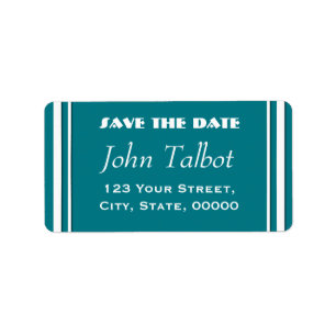 Étiquette Save the Date Choose Color Address Label