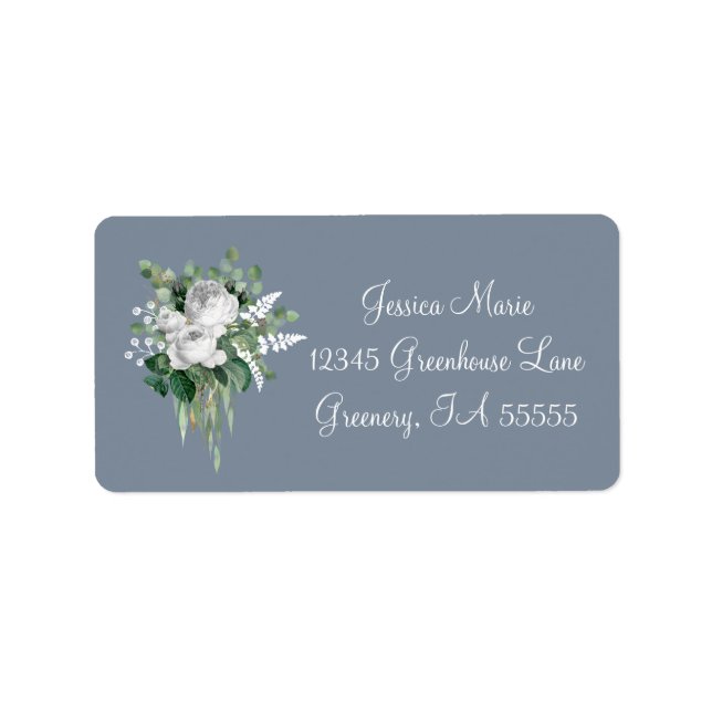 Étiquette Script botanique élégant (Devant)