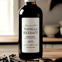 Script Personnalisé Maison de Vanille Extrait Étiq