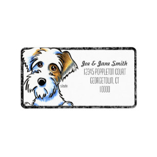 Étiquette Sealyham Terrier Badger Off-Leash Art™ BK Pencil