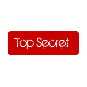 Étiquette secret Red Top