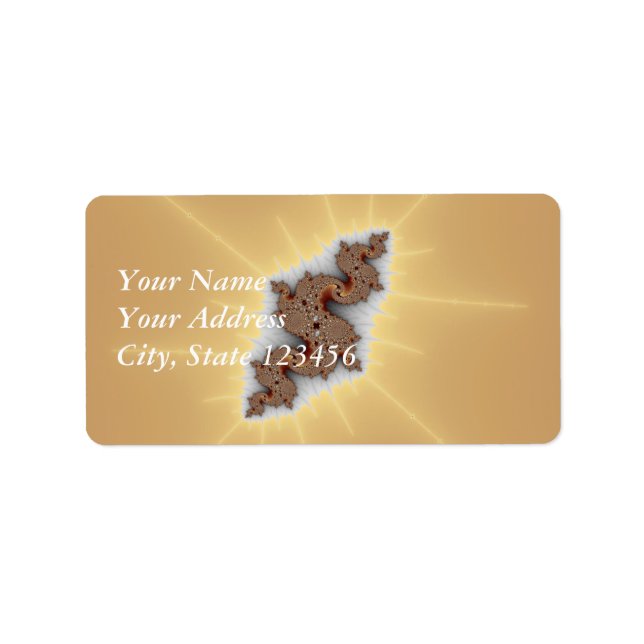 Étiquette Serpus - Art Fractal (Devant)