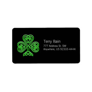 Étiquette Shamrock celte