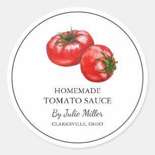 Étiquette simple à la sauce tomate maison